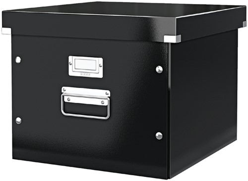 Hangmappenbox Leitz click & store WOW gerecycled karton 357x285x367mm zwart