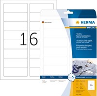 NAAMBADGE ETIKET HERMA 4420 TEXTIEL 88.9X33.8MM 400ST WT 25 Vel
