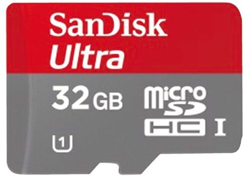 GEHEUGENKAART SANDISK MICRO SDHC 32GB CL10 1 STUK
