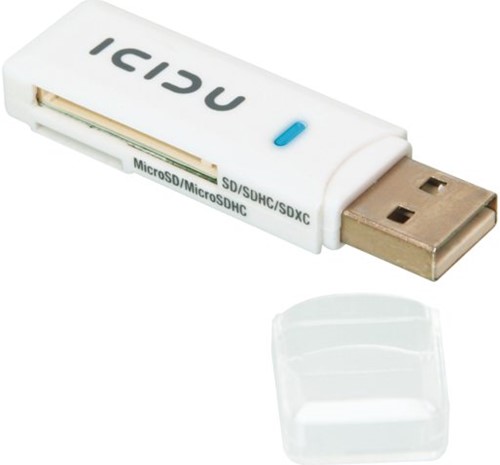 CARDREADER ICIDU USB SD MICRO SD 1 STUK