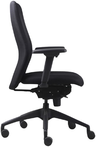 Bureaustoel Vigo 002 Zwart 3D armleggers-3