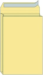 Envelop Quantore monsterzak 262x371x38mm zelfklevend creme 125 stuks