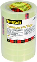 Plakband Scotch 550 19mmx66m transparant 8 rollen