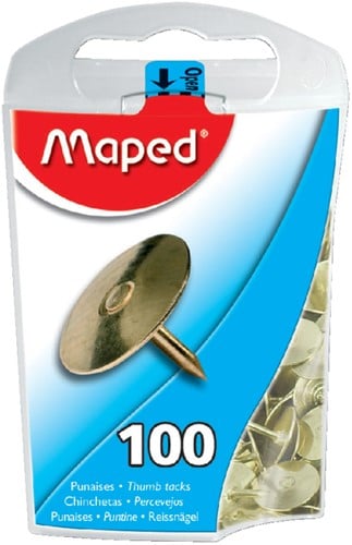 Punaises Maped messing 100 stuks