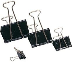 PAPIERKLEM FOLDBACK 1411 19MM CAP 6MM 10 STUK