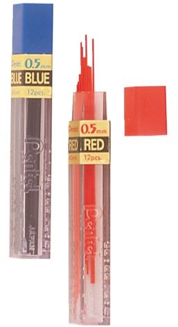 POTLOODSTIFT PENTEL PPR-5 0.5MM ROOD 12 Stuk-2