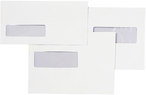 Envelop Quantore 110x220mm venster 3x10cm links zelfklevend 25 stuks-2