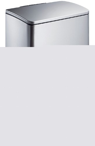Afvalbak EKO E-Cube pedaalemmer 40liter RVS