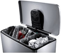 Pedaalemmer EKO E-Cube 18+28 liter rvs-2