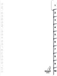 Tabbladen Kangaro 23-gaats PK410CM 1-10 genummerd karton