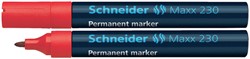 Viltstift Schneider Maxx 230 rond 1-3mm rood