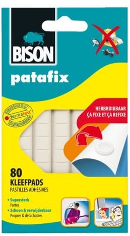 KLEEFPAD BISON PATAFIX 80 STUK