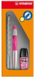 ROLLERPEN STABILO EASY LINKS METALLIC NEON ROZE 1 STUK