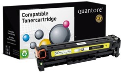 TONERCARTRIDGE QUANTORE HP CE412A 2.6K GEEL 1 Stuk