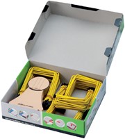 Archiefbinder JalemaClip Pli-fix geel 100 stuks-1