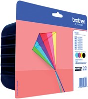 Inktcartridge Brother LC-223VALBP zwart + 3 kleuren