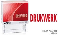 TEKSTSTEMPEL COLOP 20 DRUKWERK ROOD 1 Stuk
