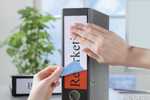 Rugetiket Avery Zweckform breed/lang 59x297mm zelfklevend wit-2