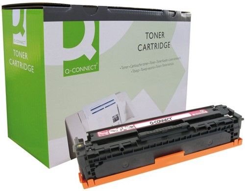 TONERCARTRIDGE Q-CONNECT HP CB543A 1.4K ROOD 1 Stuk