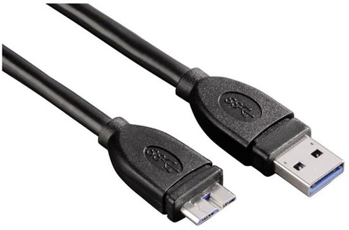 KABEL HAMA USB 3.0 MICRO USB 1.8M ZWART 1 Stuk