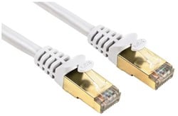 KABEL HAMA CAT 5E STP GOLD-P 0.5M WIT 1 Stuk