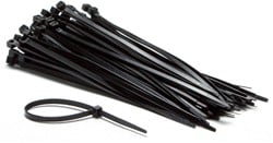 Inbindstrips IEZZY nylon 2.5x100mm D 20.5mm zwart 100 stuks