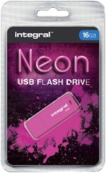 USB stick 2.0 Integral Neon USB-A 16GB roze