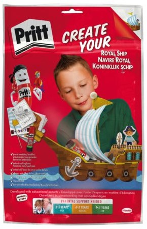 KNUTSEL PRITT CRAFTING KIT SCHIP 1 Stuk