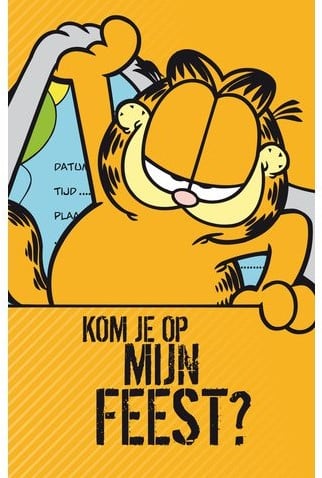 UITNODIGING GARFIELD PK762 1 PAK
