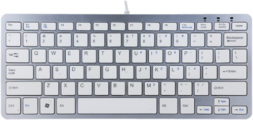 TOETSENBORD R-GO COMPACT QWERTY WIT 1 Stuk One-Stop-Office-Shop.nl