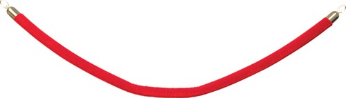 Afzetkoord Securit 150cm rood met goudkleurige knop-2