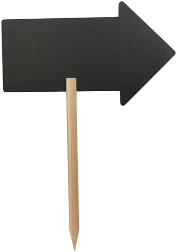Krijtbord Securit pijl 44x27cm met houten pin