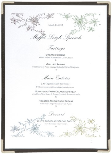 Menukaart Securit A4 1-delig voor 2 pagina's transparant 3 stuks