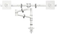 Monitorarm 2 schermen Dataflex bureau 130 - wit 1 Stuk-2