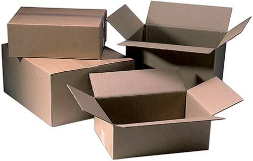 Amerikaanse vouwdoos CleverPack 200x150x100mm B-golf bruin 25 stuks