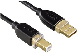 KABEL USB 2.0 A-B 5M ZWART 1 Stuk