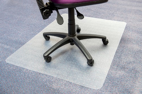 Stoelmat Floortex PVC 120x150cm voor zachte vloeren-2