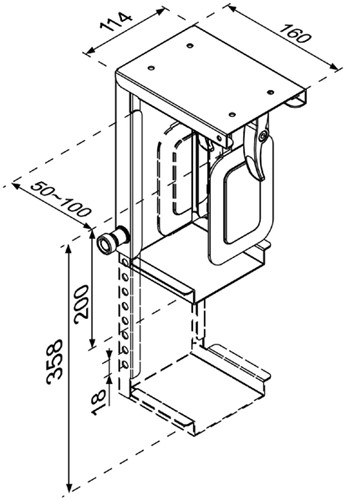 CPU houder NewStar D075 zwart-2