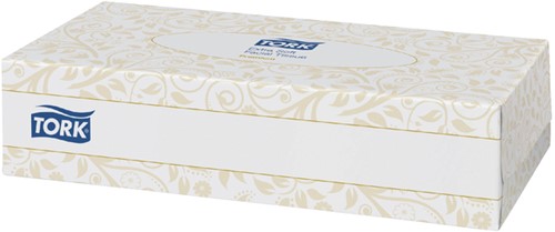 Tork tissues voor gezicht, 2-laags, 100 tissues per doosje-2
