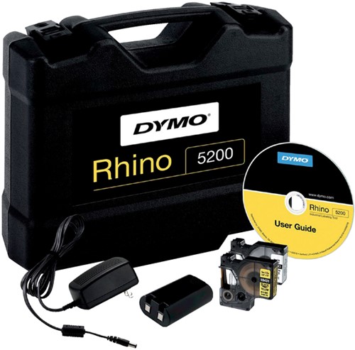 Labelprinter Dymo Rhino 5200 industrieel abc 19mm geel in koffer-3