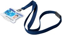 Textielkoord Durable 8127 met karabijnhaak nachtblauw 10 stuks-2