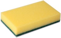 Schuurspons Cleaninq 140x90x28mm geel/groen 10 stuks-3