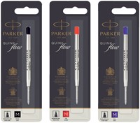 Balpenvulling Parker Quinkflow medium blauw blister à 1 stuk-2