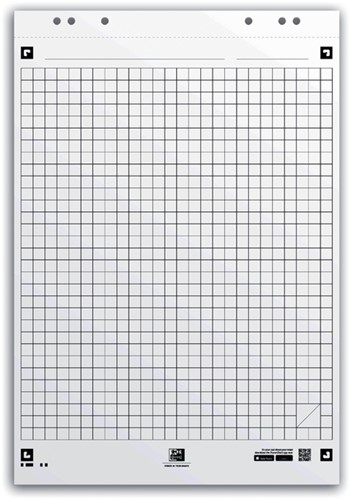 Flipoverpapier Oxford smart 650x980mm ruit 90 gram 20 vel