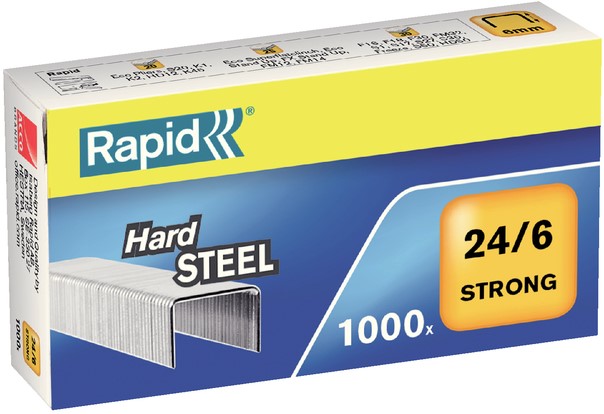 Hij Desillusie Dan Nieten Rapid 24/6 staal strong 1000 stuks One-Stop-Office-Shop.nl