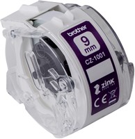 Etiket Brother CZ-1001 multifunctioneel 9mm 1 rol á 5m wit-2