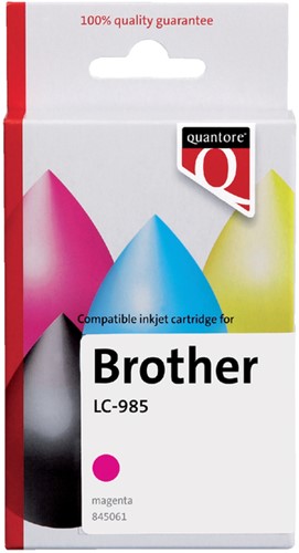Inktcartridge Quantore Brother LC-985 rood