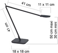 Bureaulamp Unilux Magic led zwart-3
