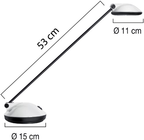 BUREAULAMP UNILUX JOKER LED 2.0 WIT 1 Stuk-2