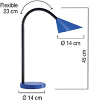 Bureaulamp Unilux Sol blauw-2